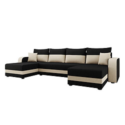 Acheter Bestmobilier Harvey - canapé panoramique en U - 7 places - convertible avec coffre - en tissu