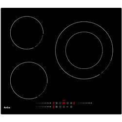 Table de cuisson à induction 60cm 3 feux 7200w noir - ai3539 - AMICA 