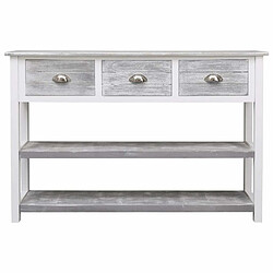 Acheter Maison Chic Commode Buffet - Meuble de rangement Antique Gris 115x30x76 cm Bois -GKD85455