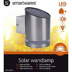 Smartwares Lampe murale solaire avec capteur 0,5 W Argenté GWS-002-DS