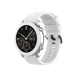 Wewoo Bracelet pour montre connectée de remplacement de Smartwatch en silicone Amazfit GTRtaille 22 mm blanc