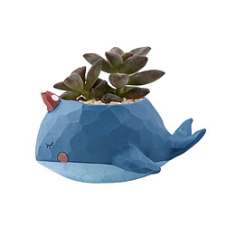 Wewoo Pot de fleur Belle Maison Jardin Bureau Résine de Bande Dessinée Animal Baleine En Forme de Plante Décoration Flower Pots Jardinière