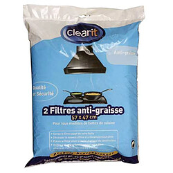 Clear It FILTRES DE HOTTES ANTI-GRAISSE 140G/M²