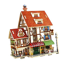 Maison de poupée miniature 1/24 bricolage avec ensemble de meubles pas cher