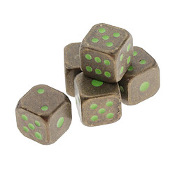 5pcs Noctilucent Polyédral Dés Réglé Pour Le Bronze De Partie De Jeu De Société