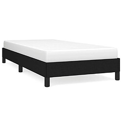 Maison Chic Lit adulte - Lit simple Cadre de lit,Structure du lit Contemporain Noir 90x190 cm Tissu -MN74237