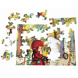 Puzzles Michele Wilson Puzzle en bois Fait Main 24 pièces : Rencontre en forêt