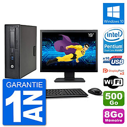 PC HP 800 G1 Ecran 19" Intel G3220 RAM 8Go Disque 500Go Windows 10 Wifi · Occasion 