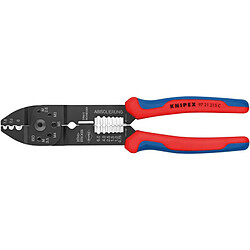 KNIPEX Pince à sertir brunie avec gaines bi-matière 215 mm