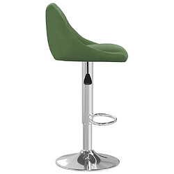 Avis vidaXL Tabouret de bar Vert foncé Velours