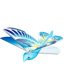 Justgreenbox E-Bird Self-fly Bird Hand Throw Jouet Volant Cadeau De Noël pour Enfants Enfants, Bleu 