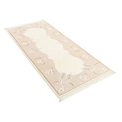 Vidal Tapis de couloir en laine 196x84 beige Darya