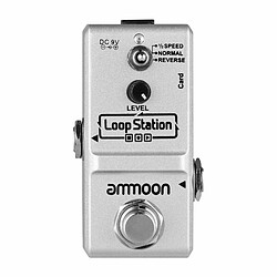 Justgreenbox Loop Station Mini pédale d'effet guitare looper, Argent 