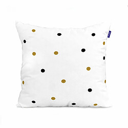 Happy Friday Housse de coussin HappyFriday Blanc Golden dots Multicouleur 2 Pièces