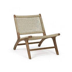 Webmarketpoint Fauteuil de jardin en fibres synthétiques Adelita 