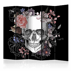 Paris Prix Paravent 5 Volets Skull & Flowers 172x225cm 