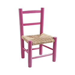 Aubry Gaspard Petite chaise bois pour enfant framboise.