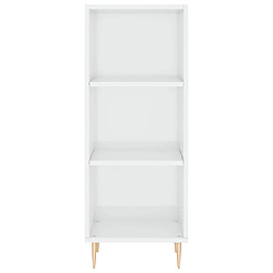 Acheter Maison Chic Buffet,Meuble de Rangement,commode pour salon,Cuisine blanc brillant 34,5x32,5x90 cm bois d'ingénierie -MN81052