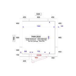 Chambre Froide Professionnelle - Hauteur 2200 mm - Combisteel