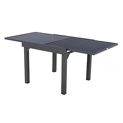 Table extensible carrée alu Piazza 4/8 places Graphite - Hespéride