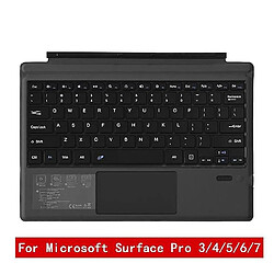 Universal Microsoft Pro 3/4/5/6/7 PC sans fil Bluetooth 3.0 Tablette Clavier PC Portable Clavier de jeu(Le noir) 