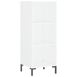 Maison Chic Buffet,Meuble de Rangement,commode pour salon,Cuisine blanc 34,5x32,5x90 cm bois d'ingénierie -MN77080