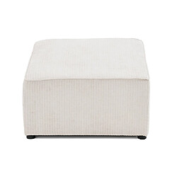 Bestmobilier Topaze - pouf - en velours côtelé plat