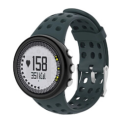 Wewoo Bracelet pour montre connectée Dragonne de remplacement mâle en silicone SUUNTO M1 / M2 / M4 / M5 bleu marine 