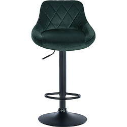 Avis Non Tabouret de bar Lazio velours noir