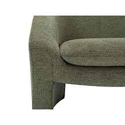 Vente-Unique Fauteuil en tissu vert OSSANA pas cher