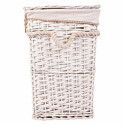 Lot de paniers Alexandra House Living Blanc osier Bois de saule 41 x 63 x 55 cm 30 x 22 x 24 cm 3 Pièces pas cher