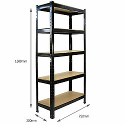 Acheter Monstershop Monster Racking T-Rax Rayonnage Étagère Robuster, Noir, 75cm L, 30cm P