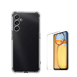 Superprotect Housse anti-choc kit de couverture + film en verre trempé à couvercle complet 5D Phonecare pour Samsung Galaxy A15 - Transparent