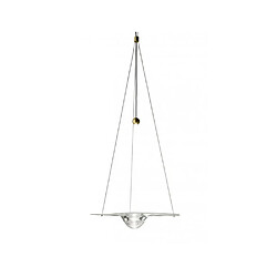 Universal Pendentif en verre de 25 cm, 220 volts led, salle à manger, chambre à coucher, chevet, hôtel, studio, magasin, lustre OVNI personnalisé, lumière blanche. 