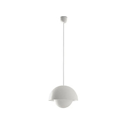 faro Suspension Marisol Verre,Acier Blanc Mat