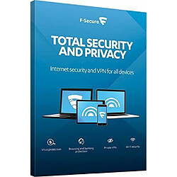 F-Secure Total | 1 An | 5 Appareils | PC/Mac/Mobile | Code d'activation - envoi par email