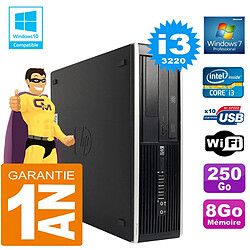 PC HP Compaq 8300 SFF Core I3-3220 Ram 8Go Disque 250 Go Graveur DVD Wifi W7 - Occasion