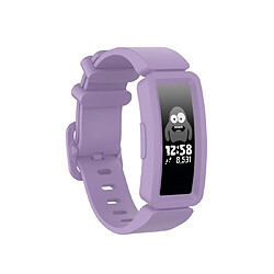 Wewoo Bracelet pour montre connectée Fitbit Inspire HR / Ace 2 Silicone Smart Watch de remplacement violet clair