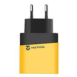 Tactical Chargeur mural GaN USB + USB-C 45W Microgrid Noir / Jaune