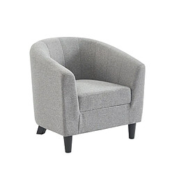 But Fauteuil fixe BROWNIE tissu gris clair