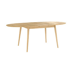 Rendez Vous Deco Table ovale Eddy 6/8 personnes extensible en bois clair 170/200 cm