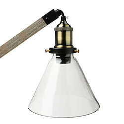 Atmosphera, Createur D'Interieur Lampe à poser rétro Alak - H. 59 cm - Noir