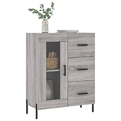 Avis Maison Chic Buffet,Meuble de Rangement,commode pour salon,Cuisine sonoma gris 69,5x34x90 cm bois d'ingénierie -MN40113