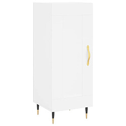 Maison Chic Buffet,Meuble de Rangement,commode pour salon,Cuisine blanc 34,5x34x90 cm bois d'ingénierie -MN62904