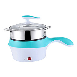 Avis Cuisinière électrique Multifonction Gril Hot Pot Pour Dortoir Riz Oeuf Bouilli Bleu 1.2L