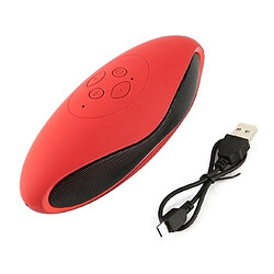 Wewoo Mini enceinte Bluetooth haut-parleur portable Système de son 3D Stéréo Musique Surround TF colonne acoustique Super Bass (rouge)