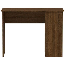 Acheter Maison Chic Bureau,Table de travail,bureau de travail pour chambre chêne marron 100x55x75 cm bois d'ingénierie -GKD42876