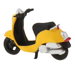 Modèle 1:64 Mini Modèle De Scénario De Disposition De Scooter En Plastique Pour Matchbox Jaune petites personnes miniatures à l'échelle n