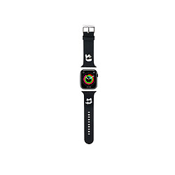 Karl Lagerfeld Bracelet pour Apple Watch 38/40/41mm Rubber NFT en Silicone Noir