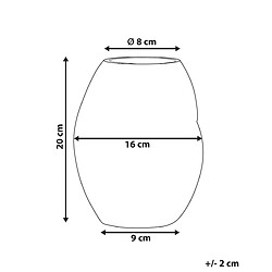 Avis Beliani Vase à fleurs GERAKINI Verre 20 cm Orange